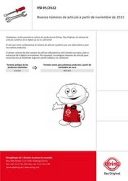 VSI 05/2022 Nuevos números de artículo a partir de noviembre de 2022